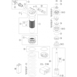 Amortisseur détaillé GASGAS 250 MC-F 4T 2024 