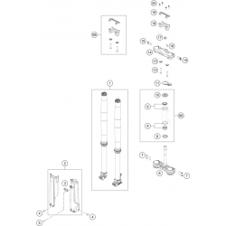 Fourche et Tés GASGAS 300 EC 2T 2024 