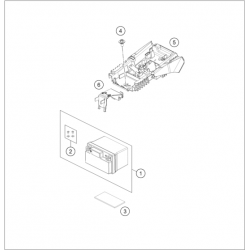 Batterie et support GASGAS 300 EC 2T 2024 