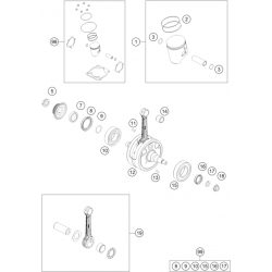 Piston et vilebrequin GASGAS 300 EC 2T 2024 