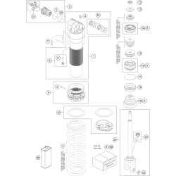 Amortisseur détaillé GASGAS 500 EC-F 4T 2024 