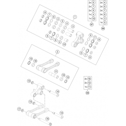 Biellettes suspension GASGAS 500 EC-F 4T 2024 