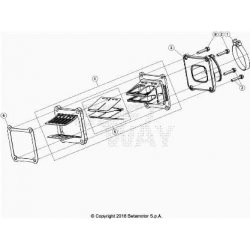 Boîte à clapets et pipe d'admission BETA 125 RR 2T RACING 2024 