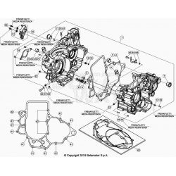 Carter moteur BETA 350 RR 4T RACING 2024 