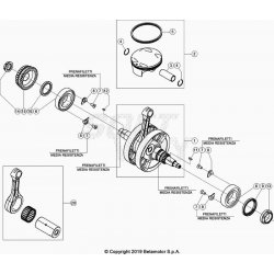 Vilebrequin et bielle BETA 350 RR 4T RACING 2024 