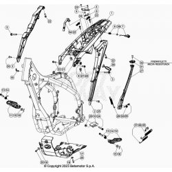 Accessoires de chassis BETA 480 RR 4T RACING 2024 