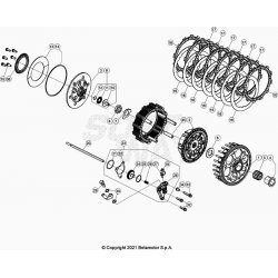 Embrayage et cloche BETA 250 RR 2T XTRAINER 2023 