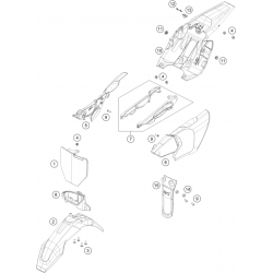 Garde-boue HUSQVARNA TC 50 2T 2025 